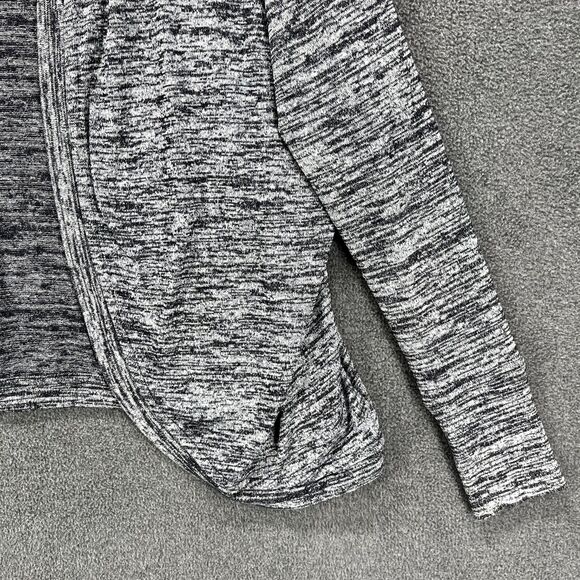 Athleta Cardigan Womens Small Gray Drape Pose Wrap Marled Open Front Knit - Picture 9 of 16